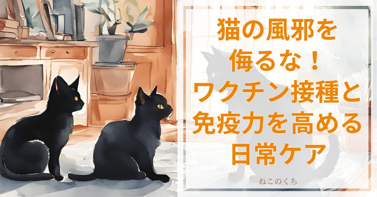 猫の風邪を侮るな！家猫にも必要なワクチン接種と免疫力を高める日常ケア