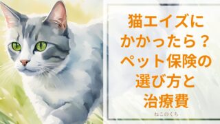 FIV（猫エイズ）にかかった猫の飼い主必見！ペット保険の選び方と治療費